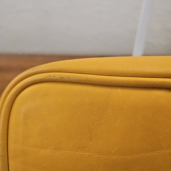 Vintage Coach 4145 Yellow Leather Handbag Legacy Mini Soho Made In USA Authentic - Picture 6 of 15